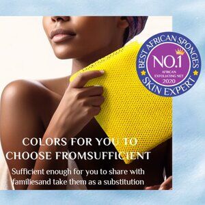 New 4 Pieces African Bath Sponge